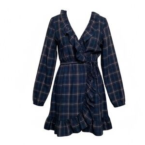 Sunner plaid wrap dress. Size Medium